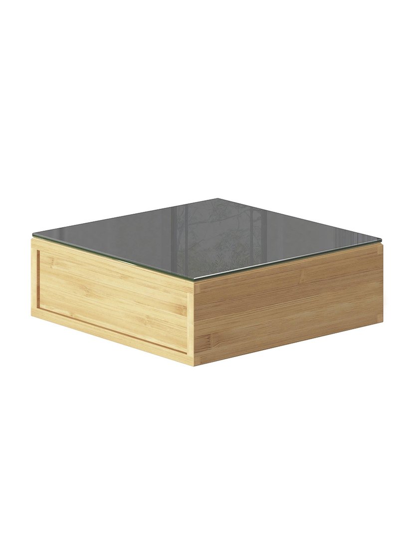 Porta-cápsulas em bambu 30x30x10cm