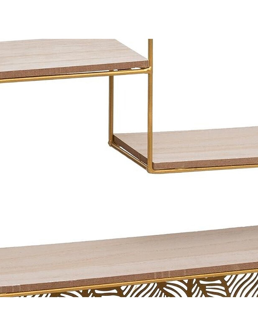 Prateleira de parede redonda em madeira