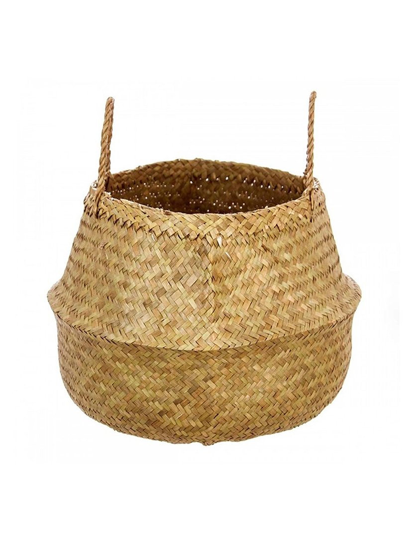 Cesta dobrável de vime natural 43.5x29cm