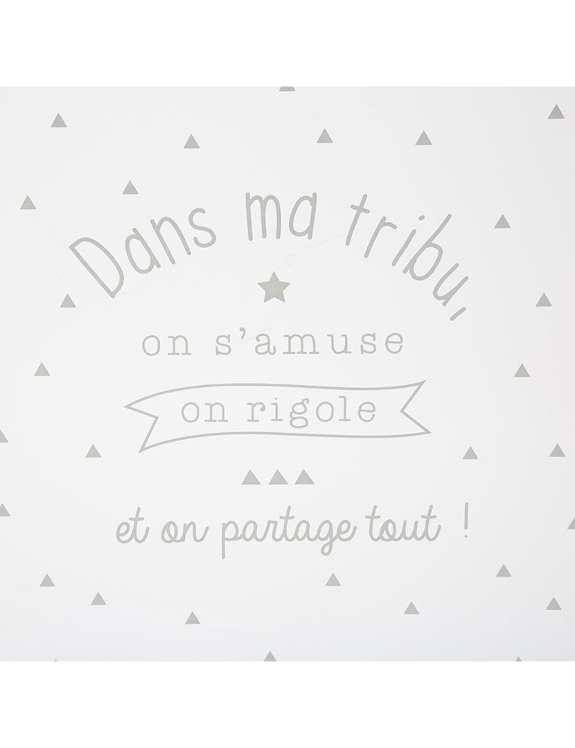 Baú de brinquedos infantil branco e cinza 58x37.5x38cm