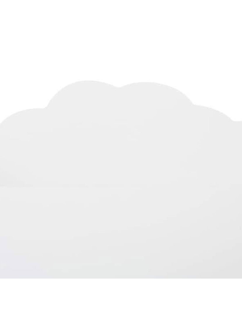 Baú de brinquedos infantil branco "nuvem" 58x28x45.5cm