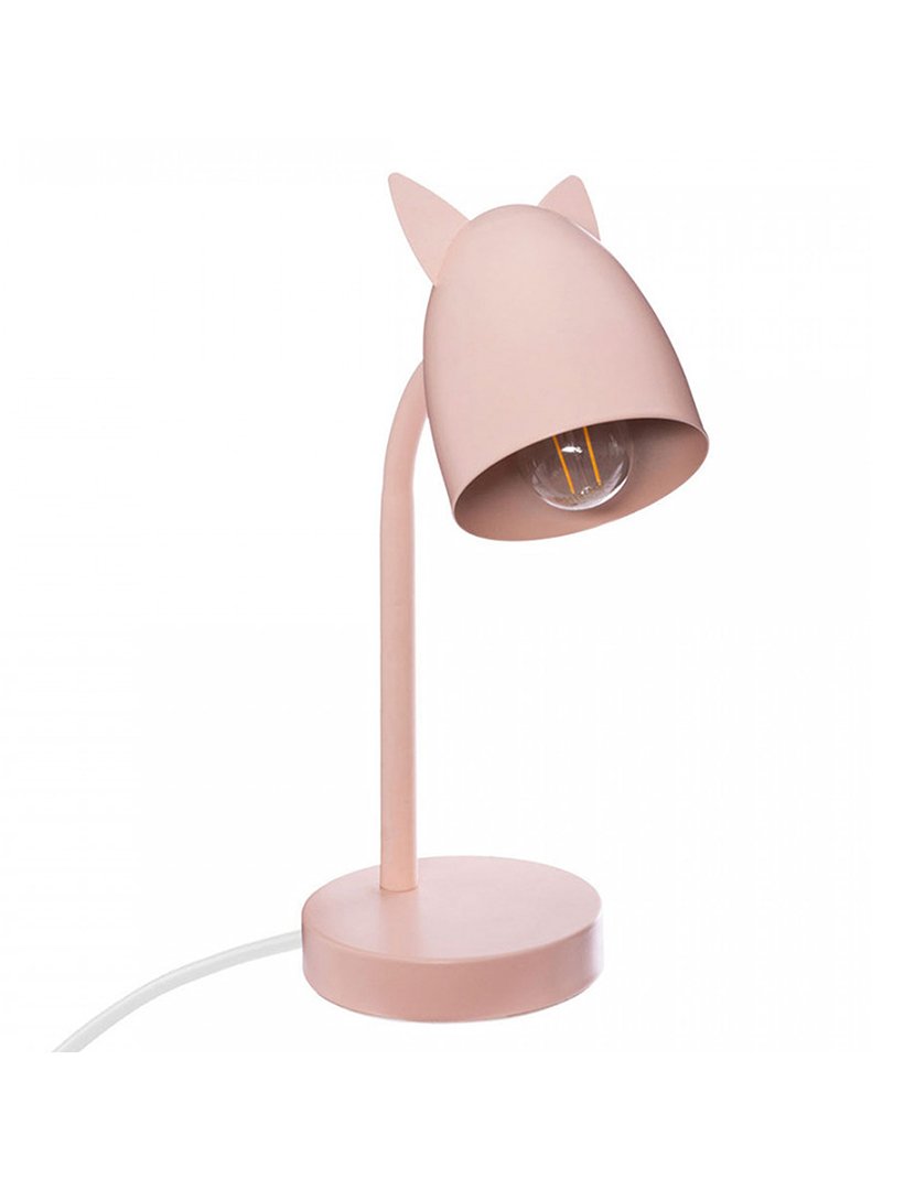 Candeeiro infantil "orelhas" metal rosa