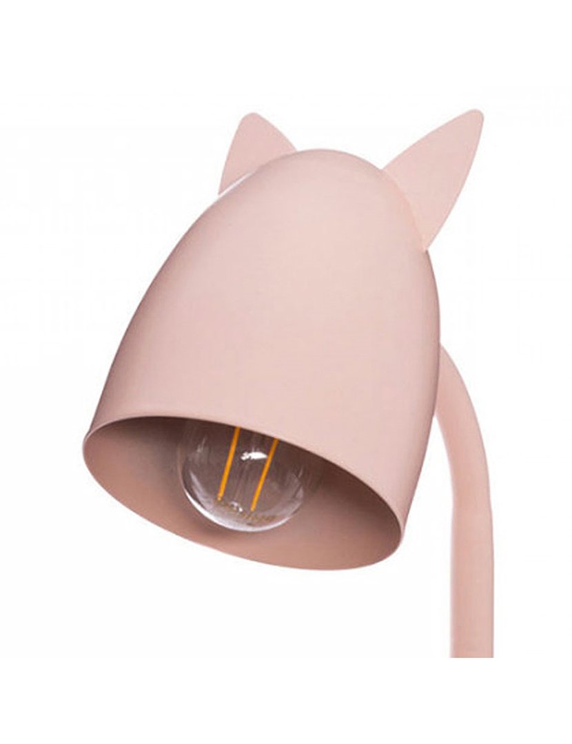 Candeeiro infantil "orelhas" metal rosa