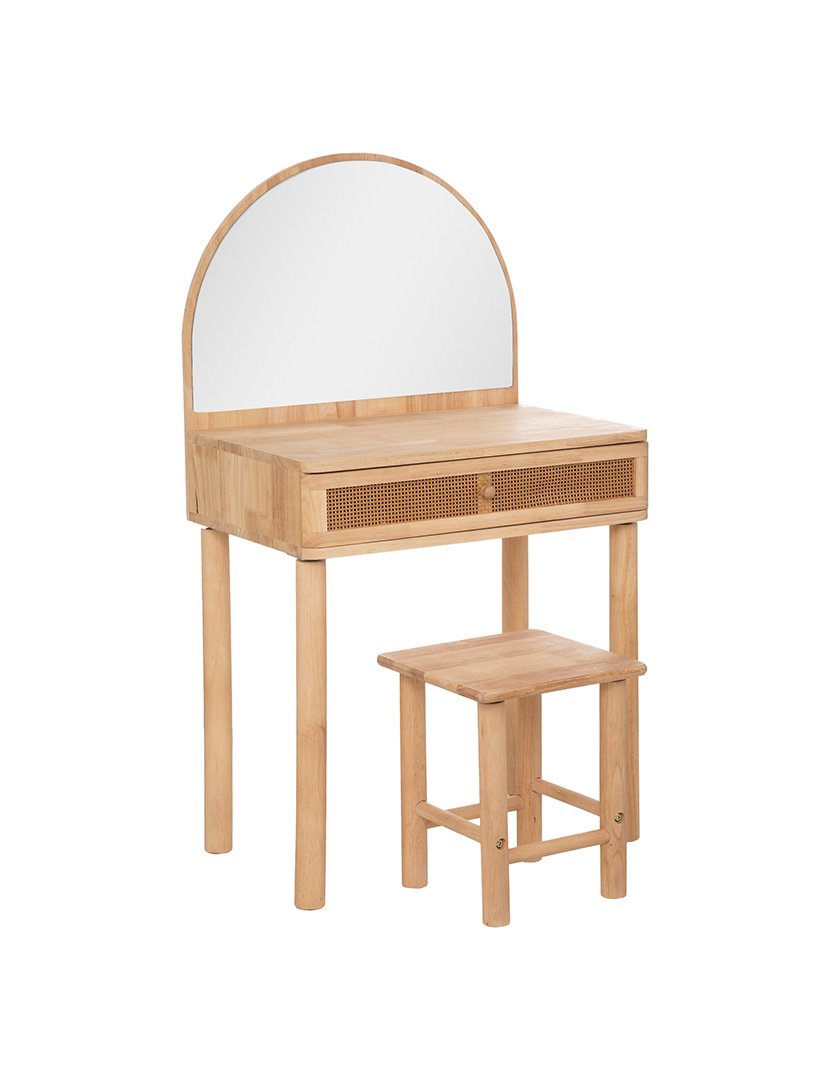 Toucador com banco rústico
