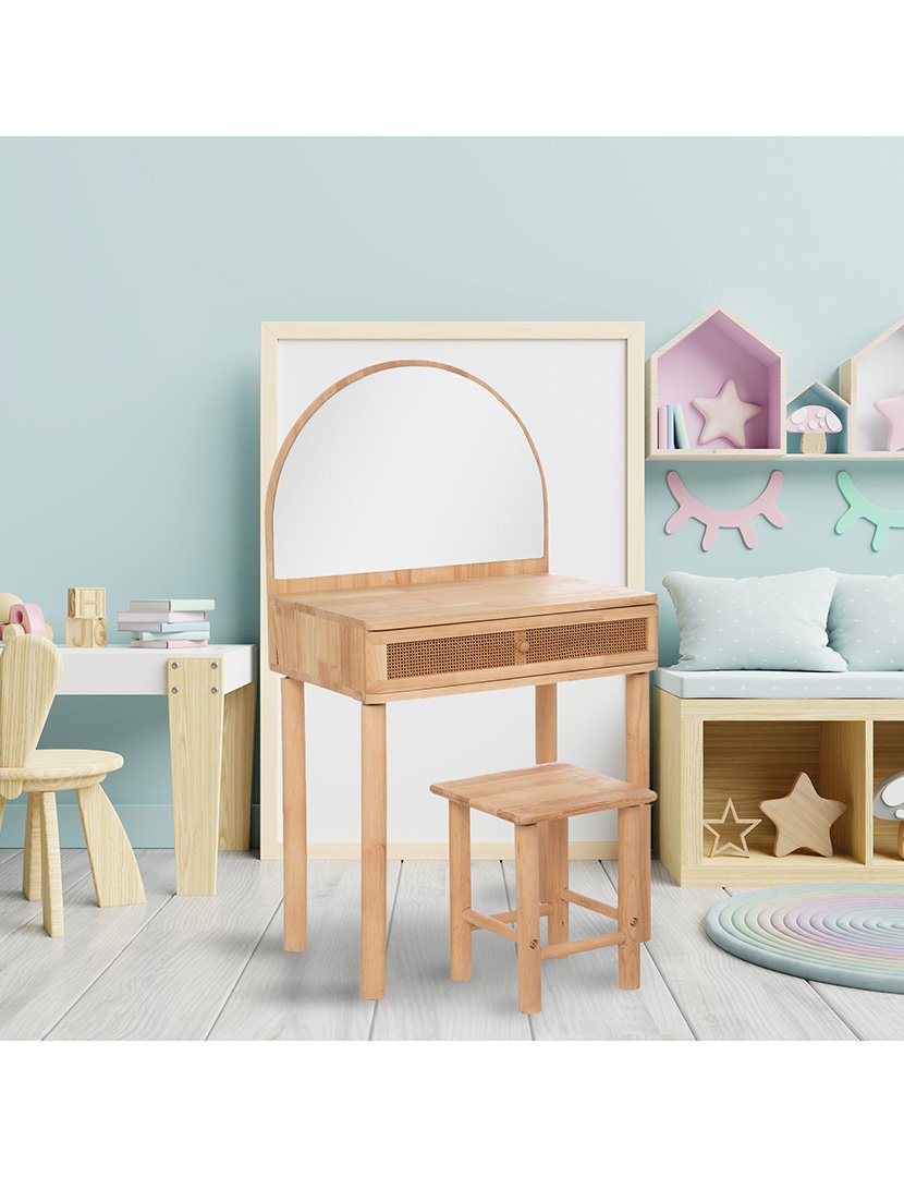 Toucador com banco rústico