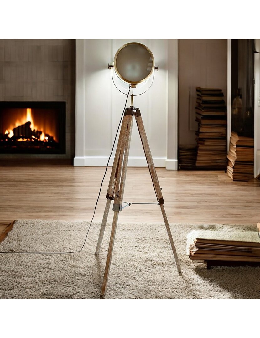 Candeeiro de chão Ebor bronze