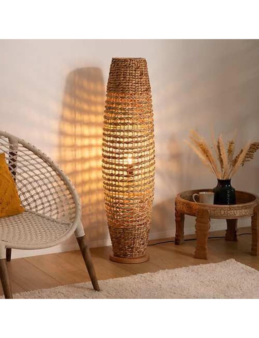 Candeeiro de chão areia natural