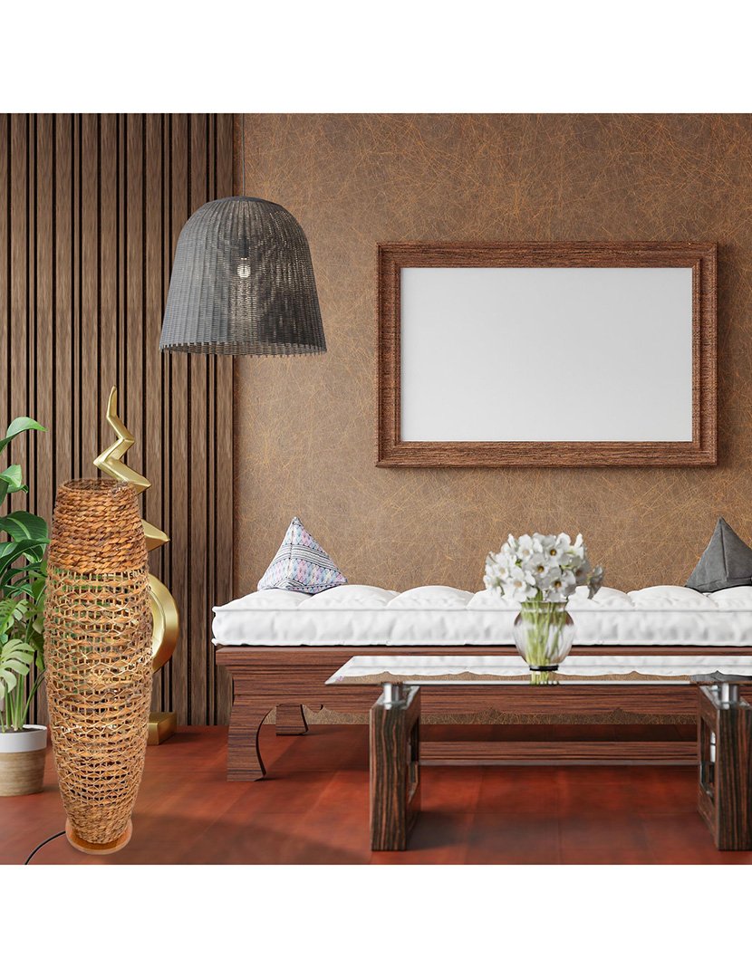 Candeeiro de chão areia natural