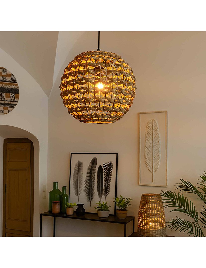 Candeeiro de teto Jacinthe Natural Sand