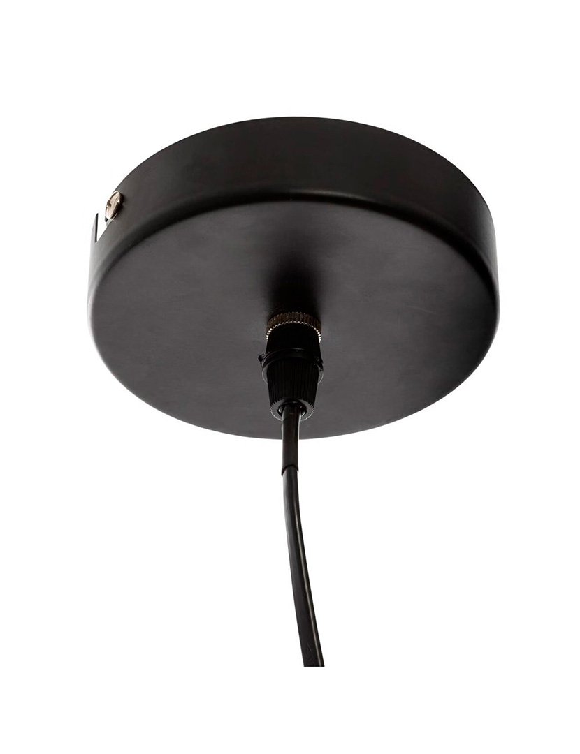Candeeiro de teto de arame preto
