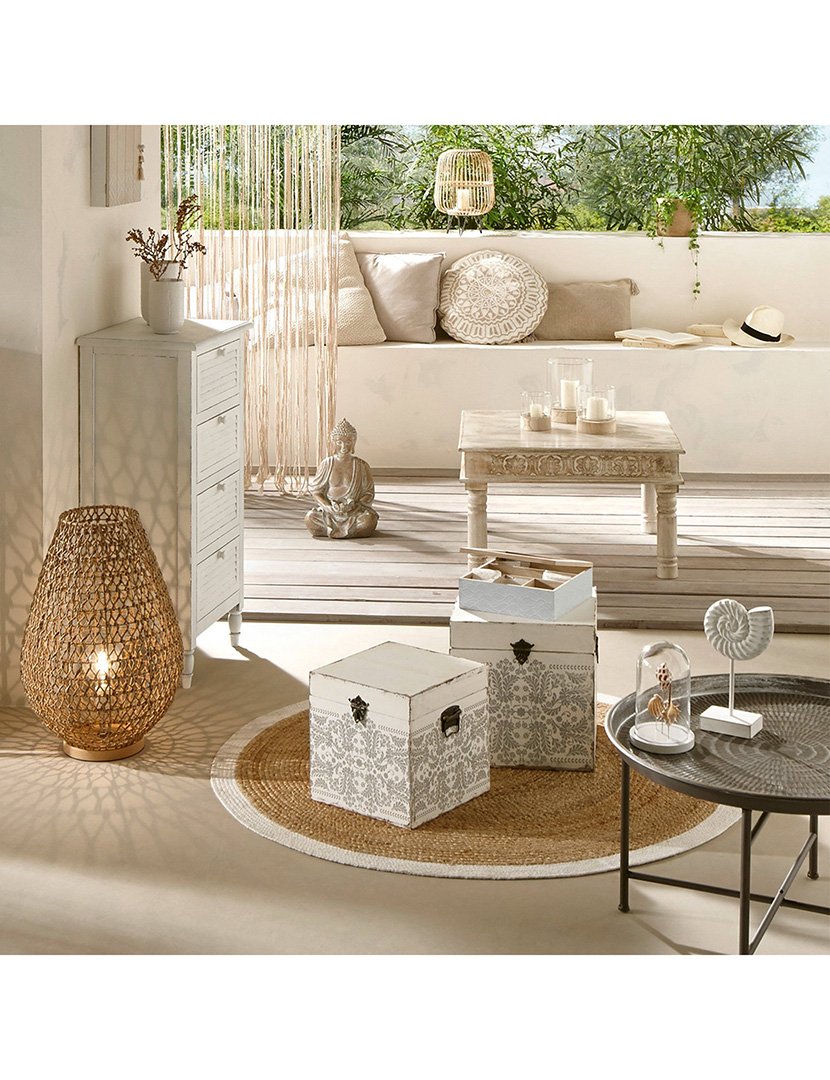 Conjunto de 3 castiçais de vidro