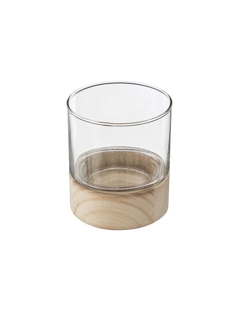 Conjunto de 3 castiçais de vidro