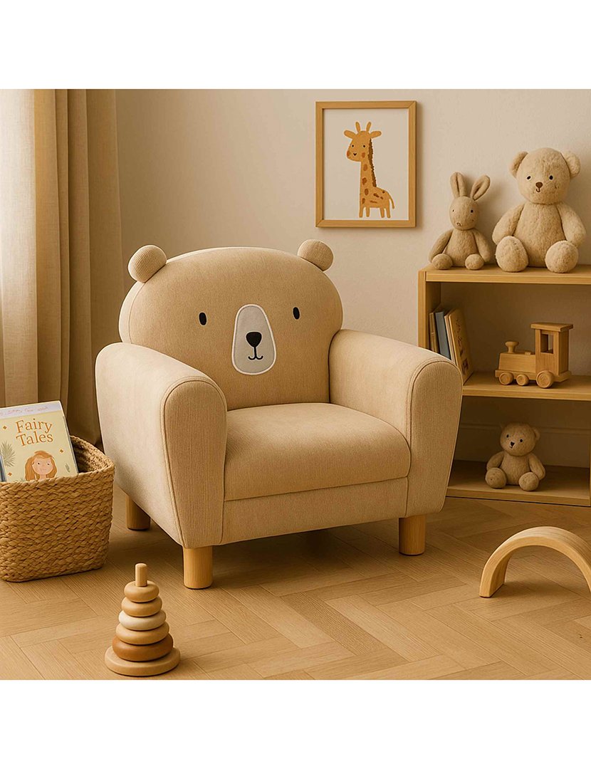 Poltrona infantil em formato de urso