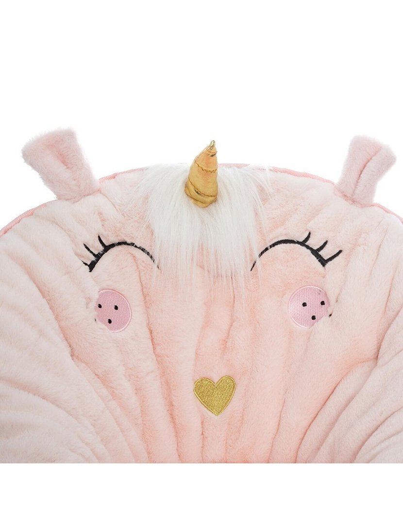 Poltrona dobrável unicórnio rosa