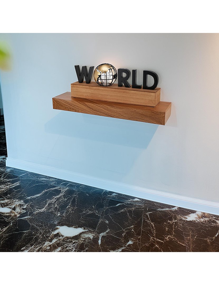 LED text lamp "World" 38x8x15cm
