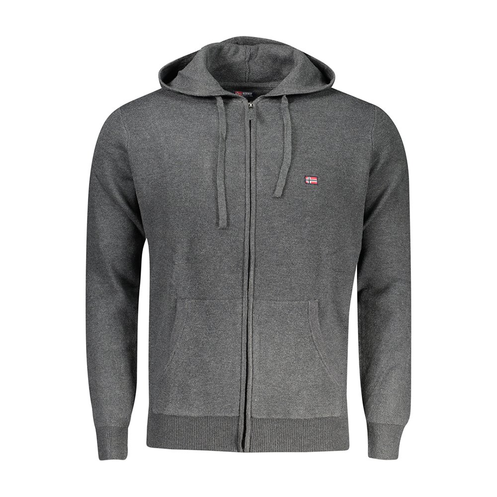 Casaco desportivo com capuz Masculino Cinzento