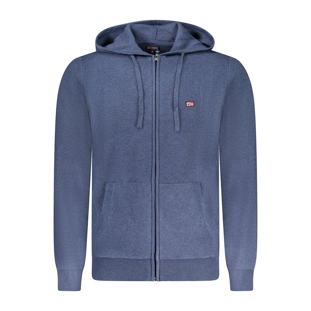 Casaco desportivo com capuz Masculino Azul