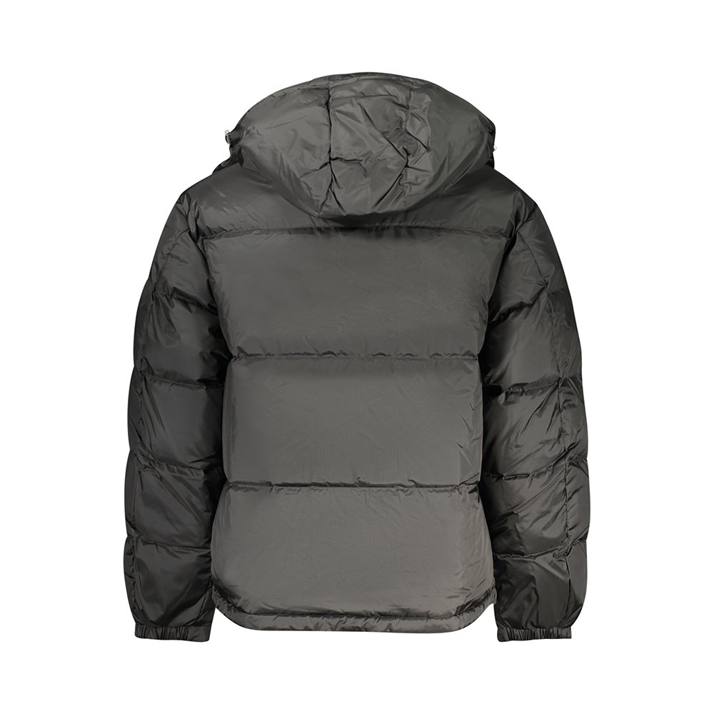 Casaco Acolchoado com Capuz Homem Preto