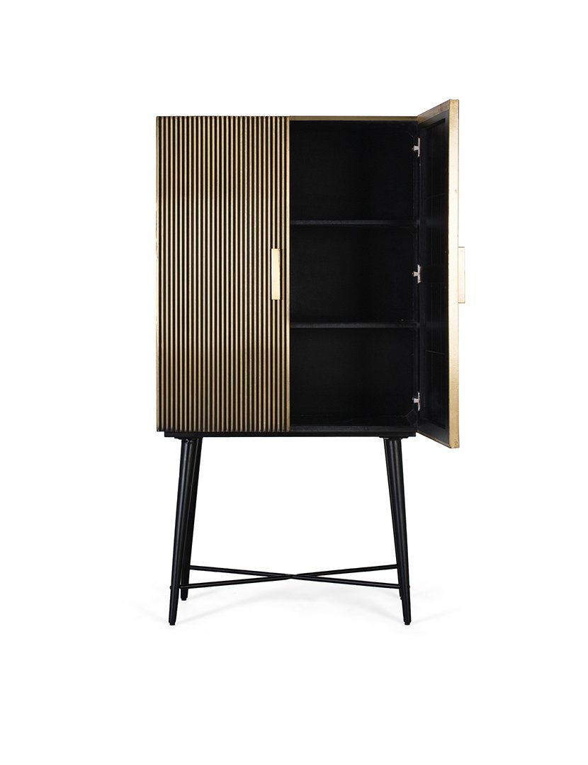 Armário 1718 Bronze e Preto