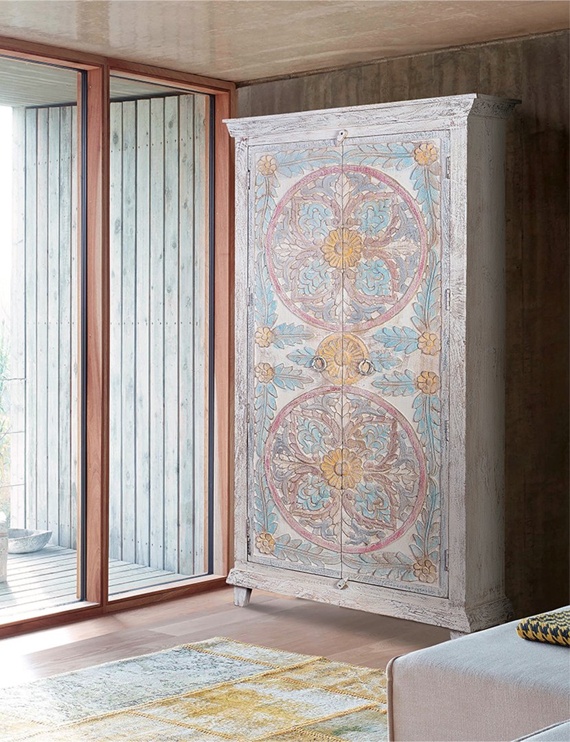 Armário 6837 Branco Multicolorido