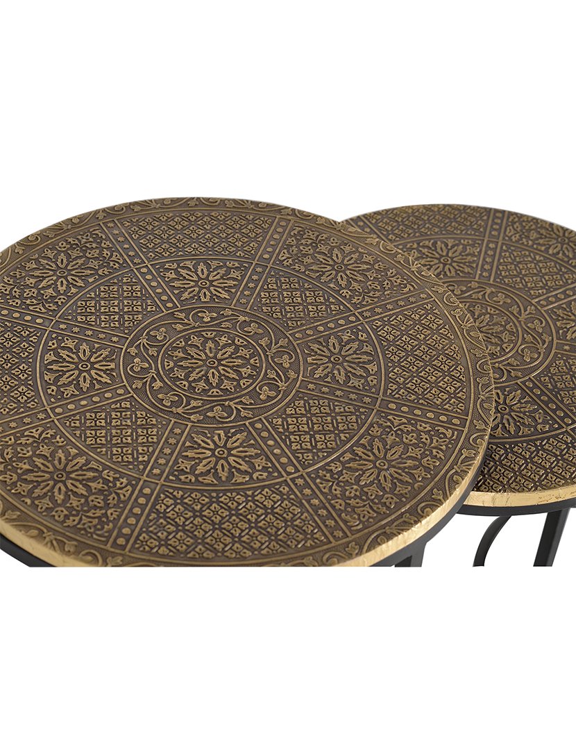 Mesa de Centro 1028 Preto e Bronze