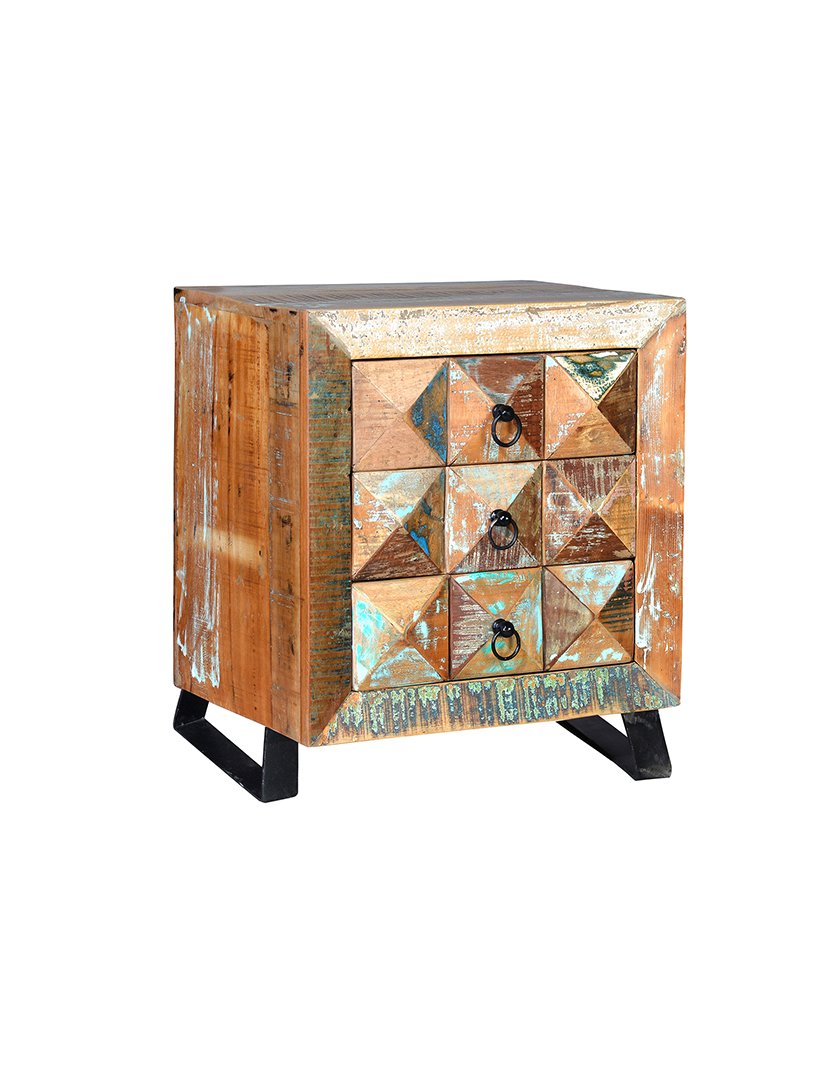 Mesa de Cabeceira 6248 Multicolorido