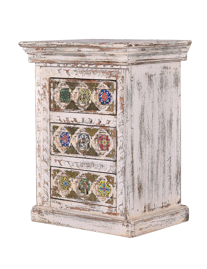 Mesa de Cabeceira 6578 Branco 