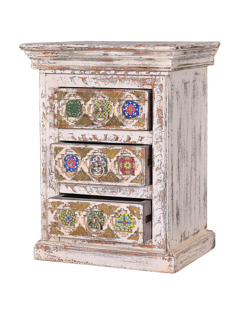 Mesa de Cabeceira 6578 Branco 