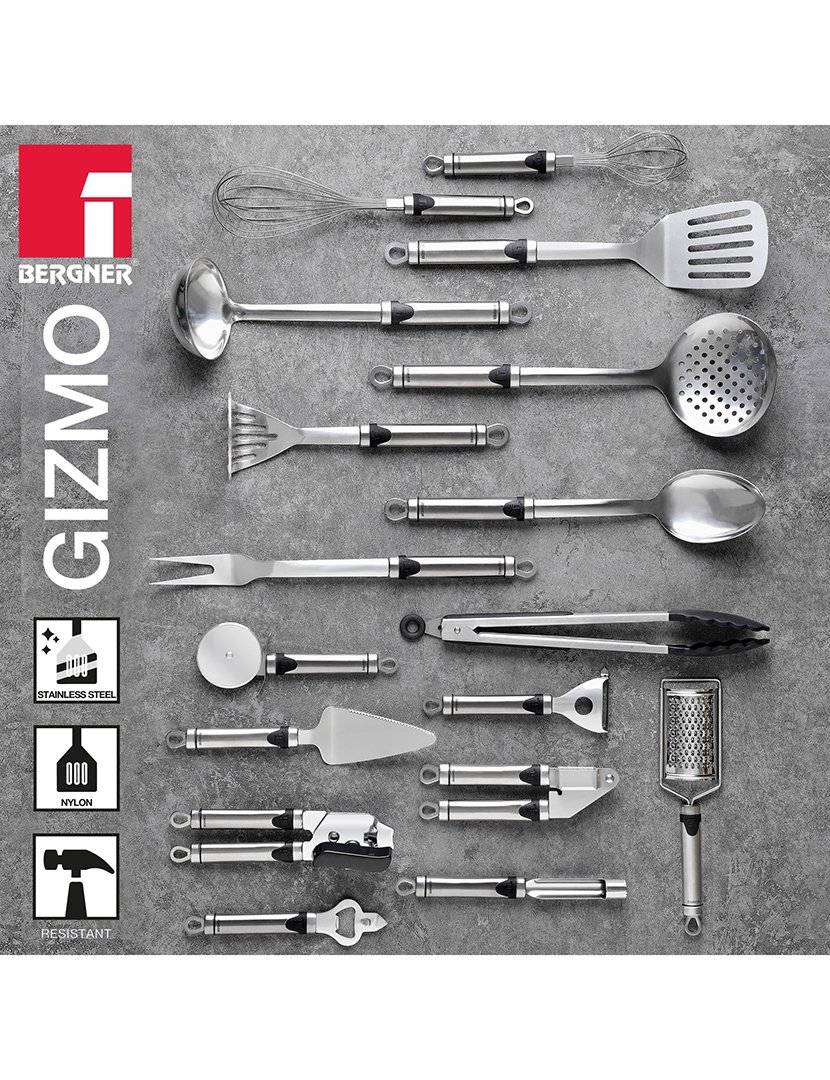 Colher de sorvete Bergner Gizmo - 20 cm em aço inoxidável