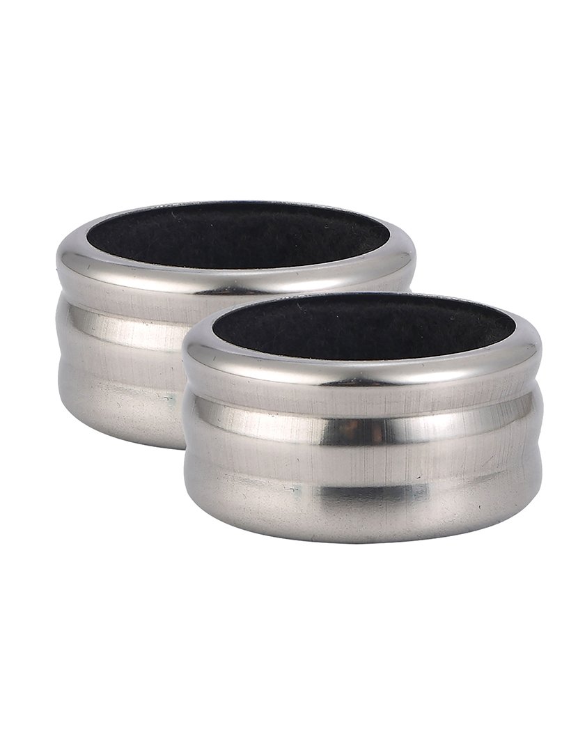 Conjunto de 2 anéis gotejadores em aço inoxidável da coleção Cru Wine Expert.