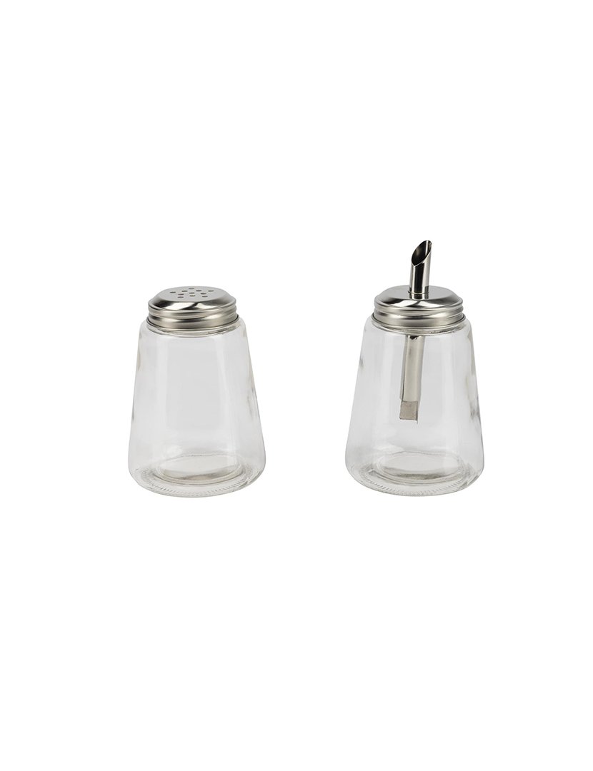 Conjunto de 2 açucareiros de vidro, 350ml