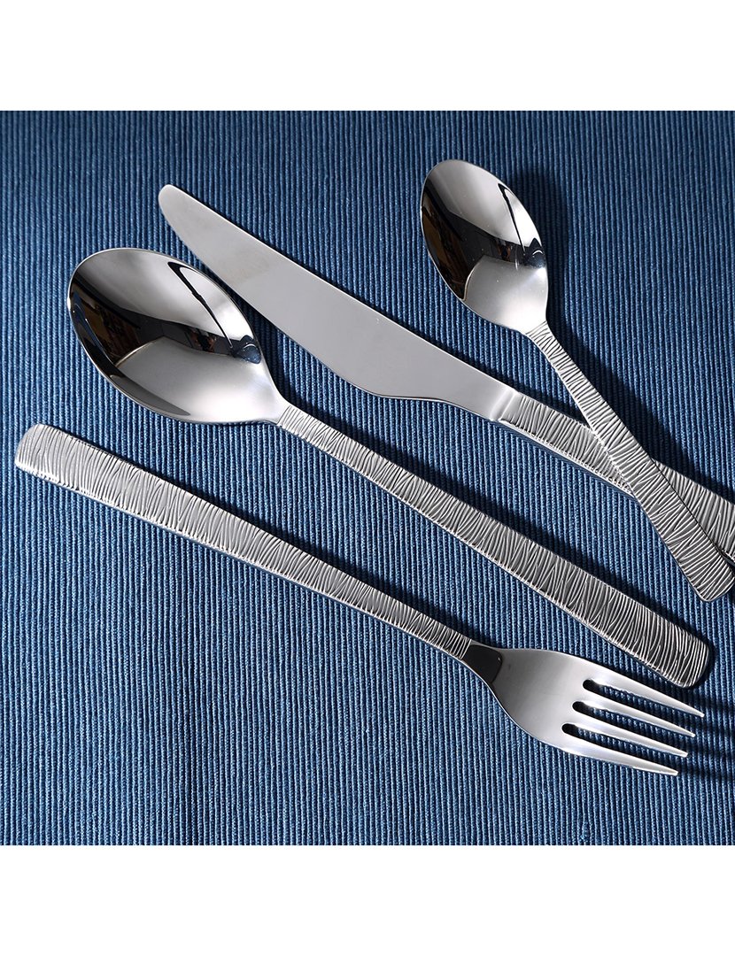 Conjunto de 2 facas de mesa Lyon em aço inoxidável