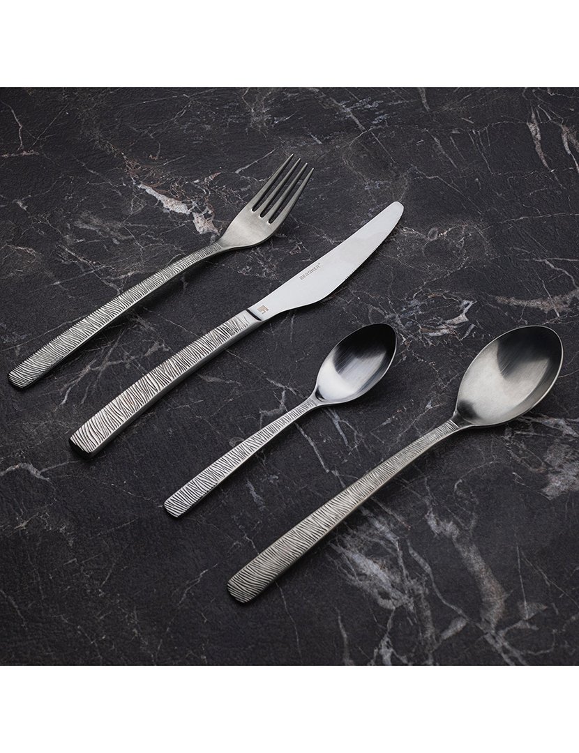 Conjunto de 2 facas de mesa Lyon em aço inoxidável