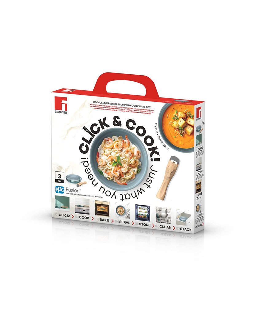 Conjunto 2 Frigideiras Click&Cook Verde