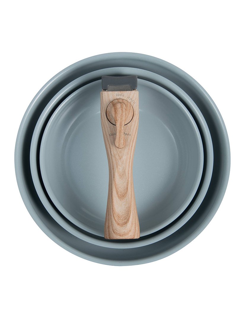 Conjunto 3 Frigideiras Click&Cook verde