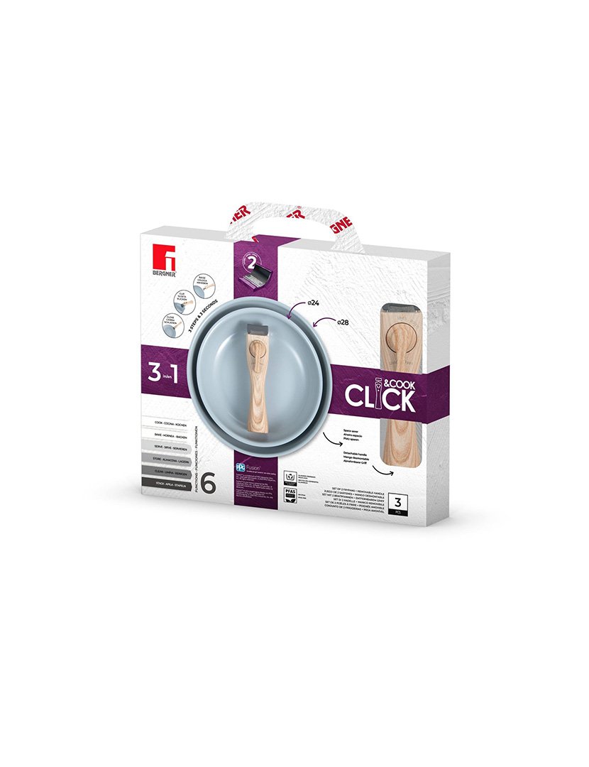 Conjunto 2 Frigideiras Click&Cook Verde