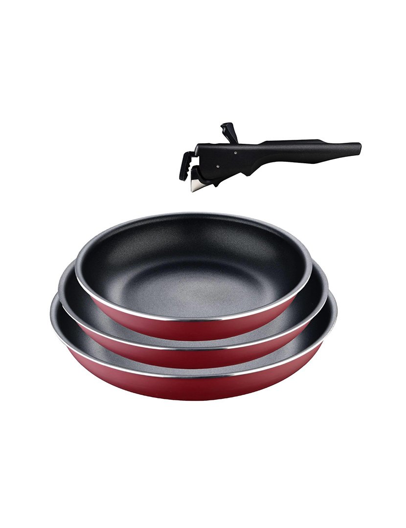 Conjunto 3 Frigideiras Click&Cook Vermelho