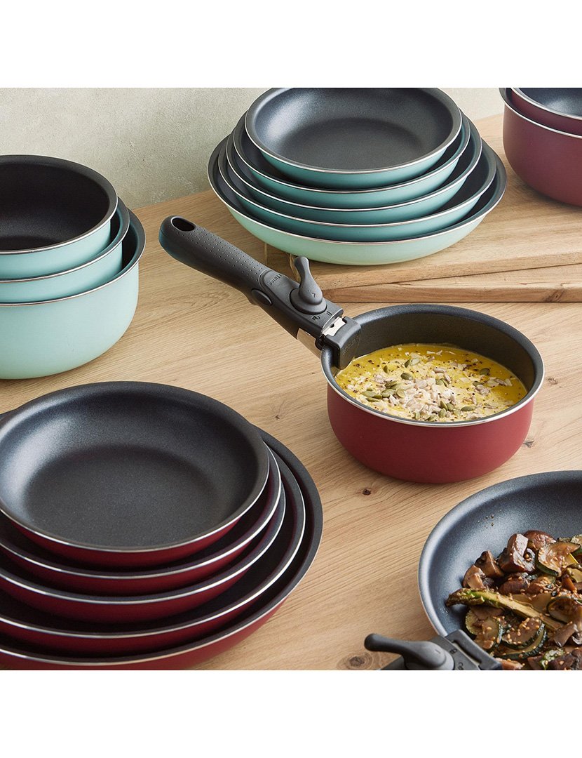 Conjunto 3 Caçarolas Click&Cook Vermelho