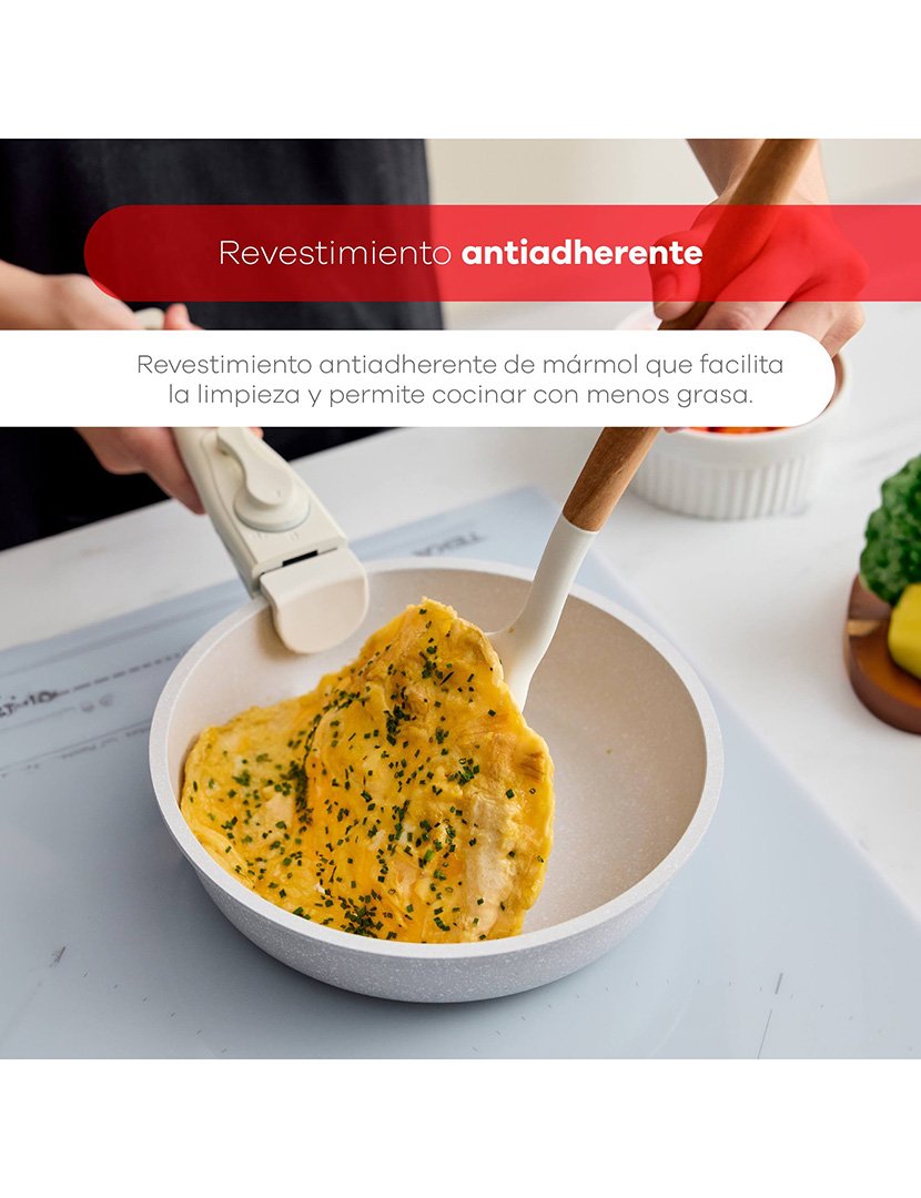 Trem Cozinha 7 Peças Click&Cook Fundido Bege