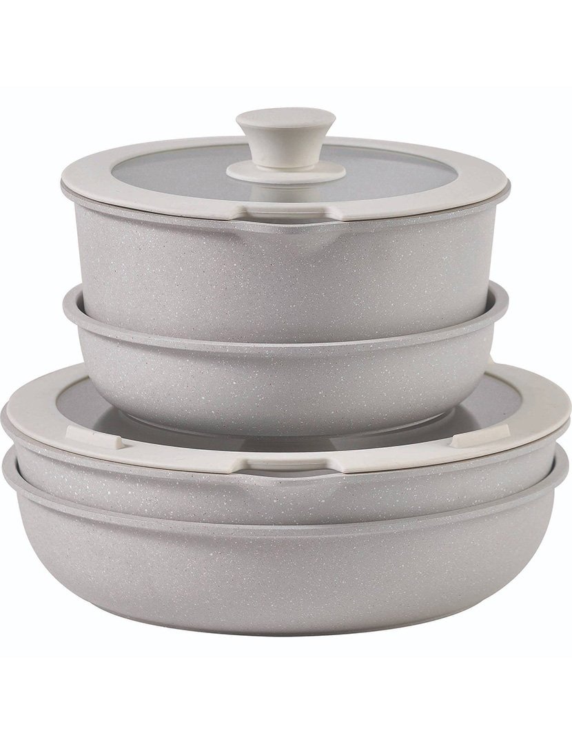 Trem Cozinha 7 Peças Click&Cook Fundido Bege