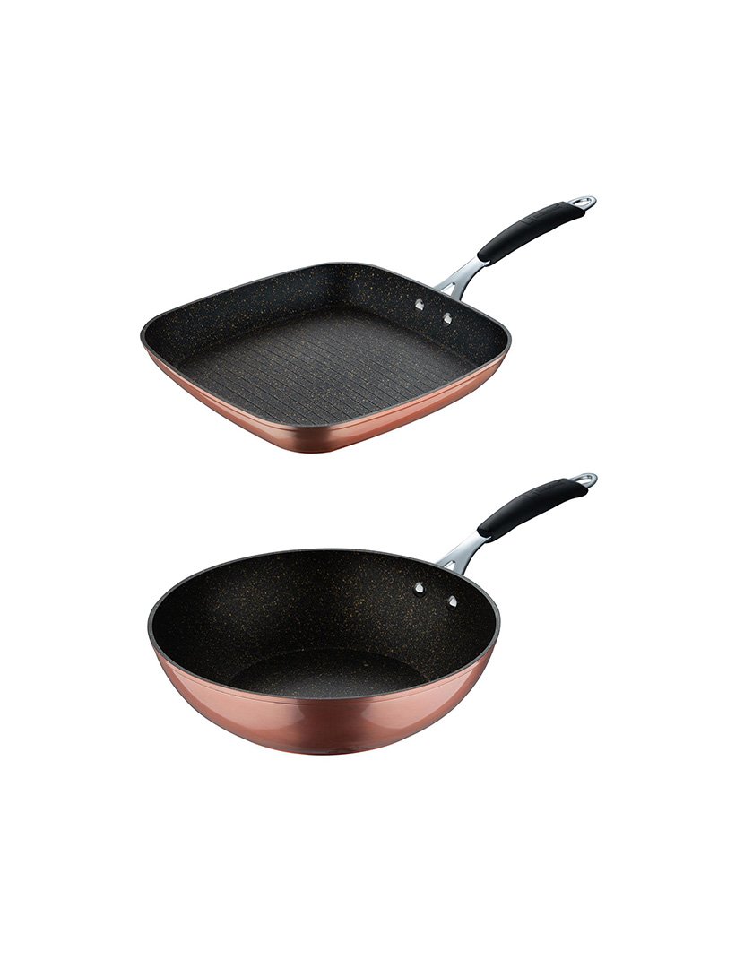 Conjunto Frigideira+Grill Ilag Cobre