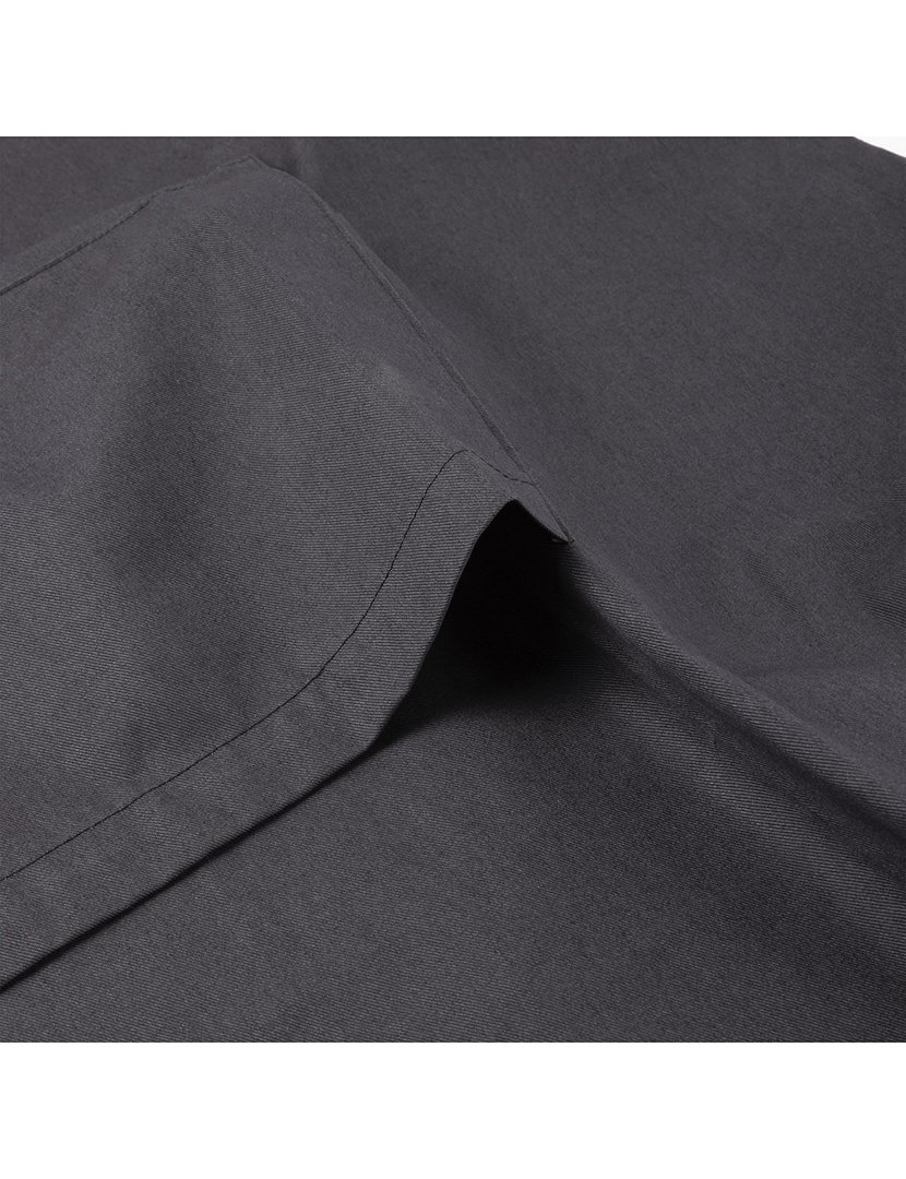 Avental de cozinha cinza escuro, 100% algodão, 75x80cm, tamanho único, Smart