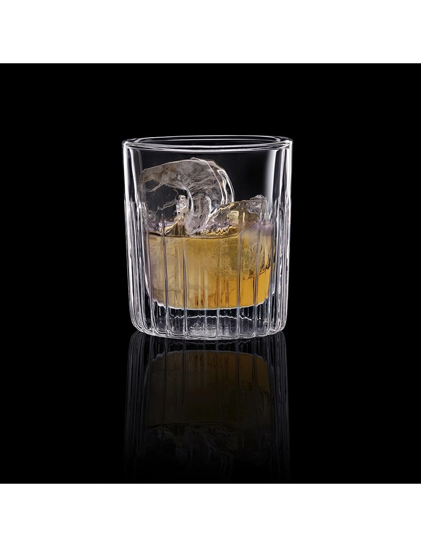 Conjunto de 2 copos de coquetel de 300ml em borosilicato de parede dupla da