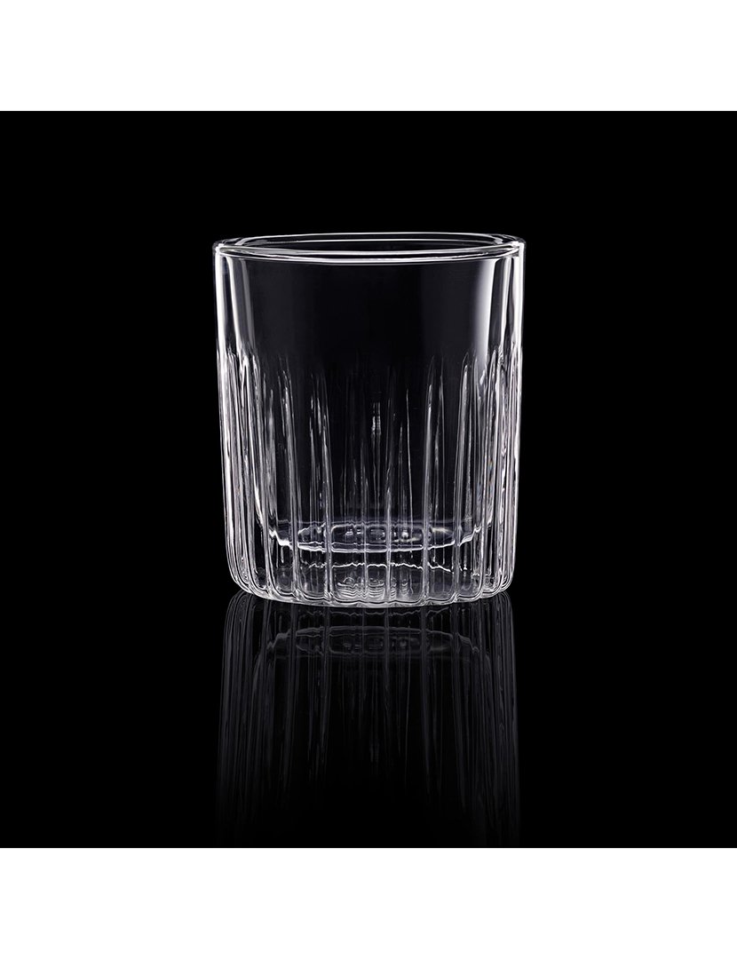 Conjunto de 2 copos de coquetel de 300ml em borosilicato de parede dupla da