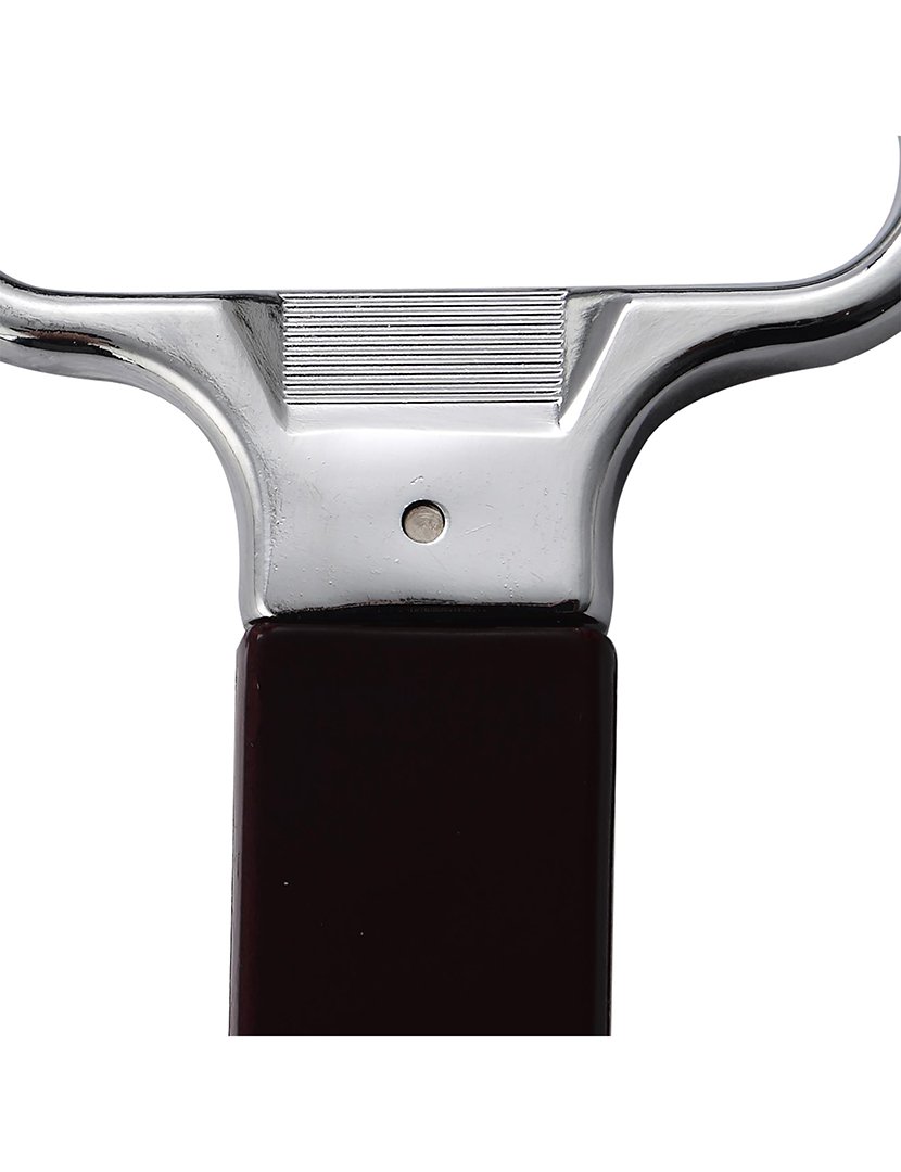 Saca-rolhas em ABS preto.