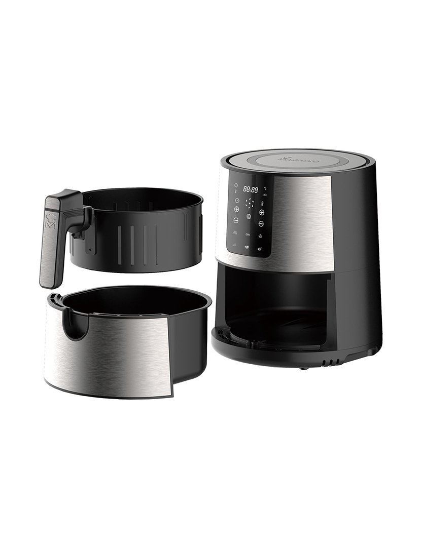 Fritadeira Elétrica Rocket sem Óleo com Tela de LED Sensível ao Toque e Temperatura Ajustável