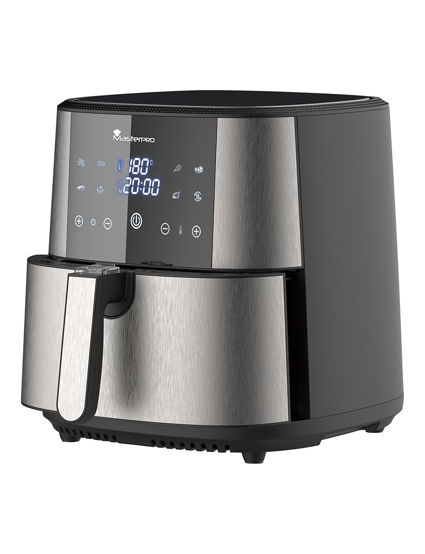 Fritadeira Elétrica Rocket com revestimento cerâmico e tela sensível ao toque LED