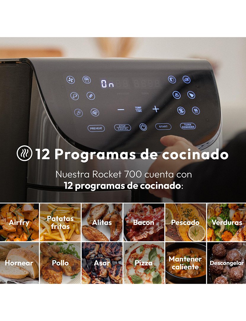 Fritadeira Elétrica Rocket 700 com 12 Programas