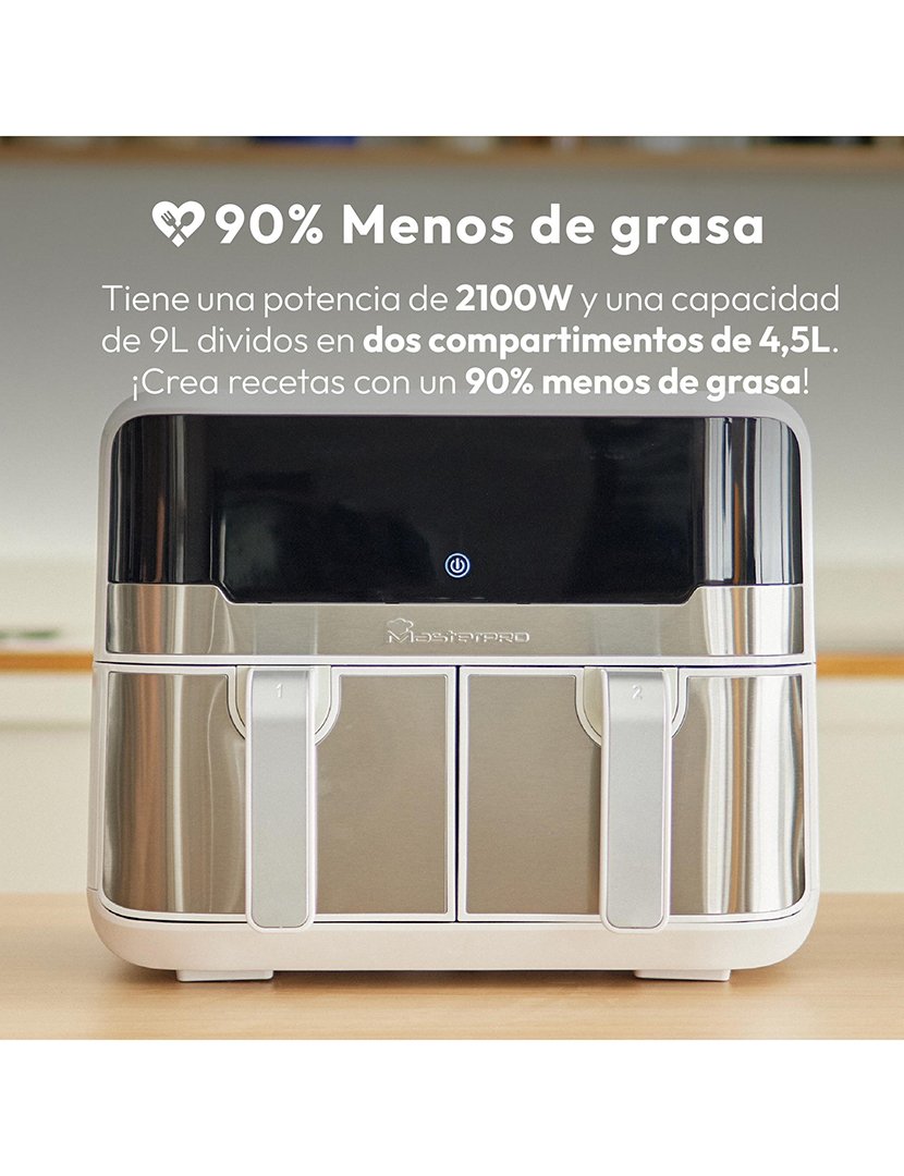 Fritadeira elétrica Rocket Duo 900 com 11 funções Branco