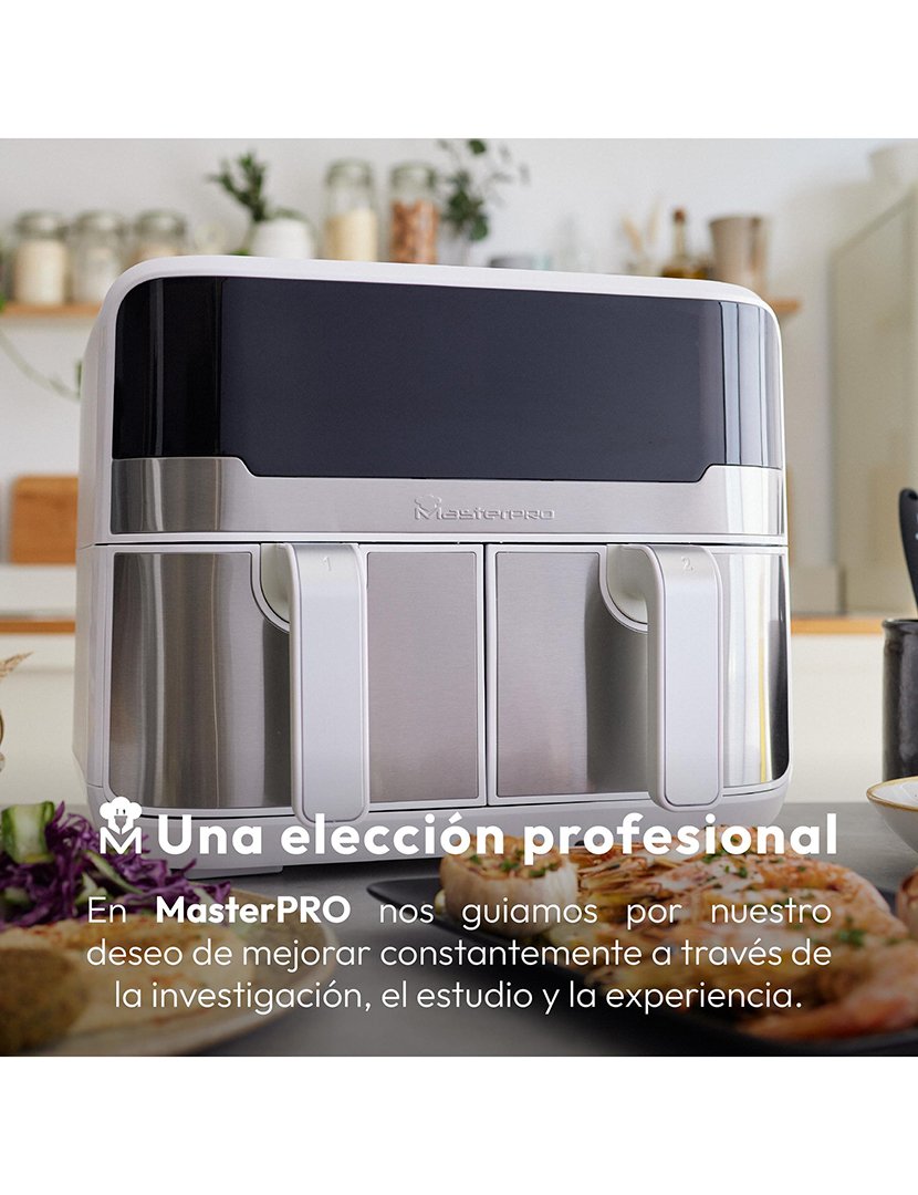 Fritadeira elétrica Rocket Duo 900 com 11 funções Branco